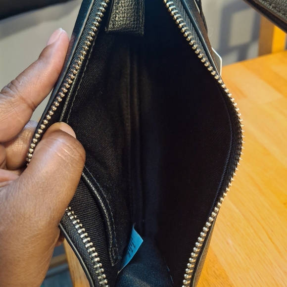 Ted Baker London Raffia Clutch Leather Trim Wristlet - Picture 11 of 13